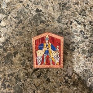 Disney beauty and the beast stained glass beast prince pin, NWOB